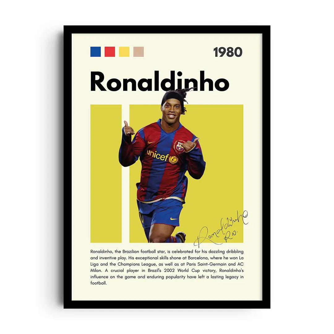 RONALDINHO MAGIC — Framed Poster, 5 Sizes | LoudBorders – LoudBorders™