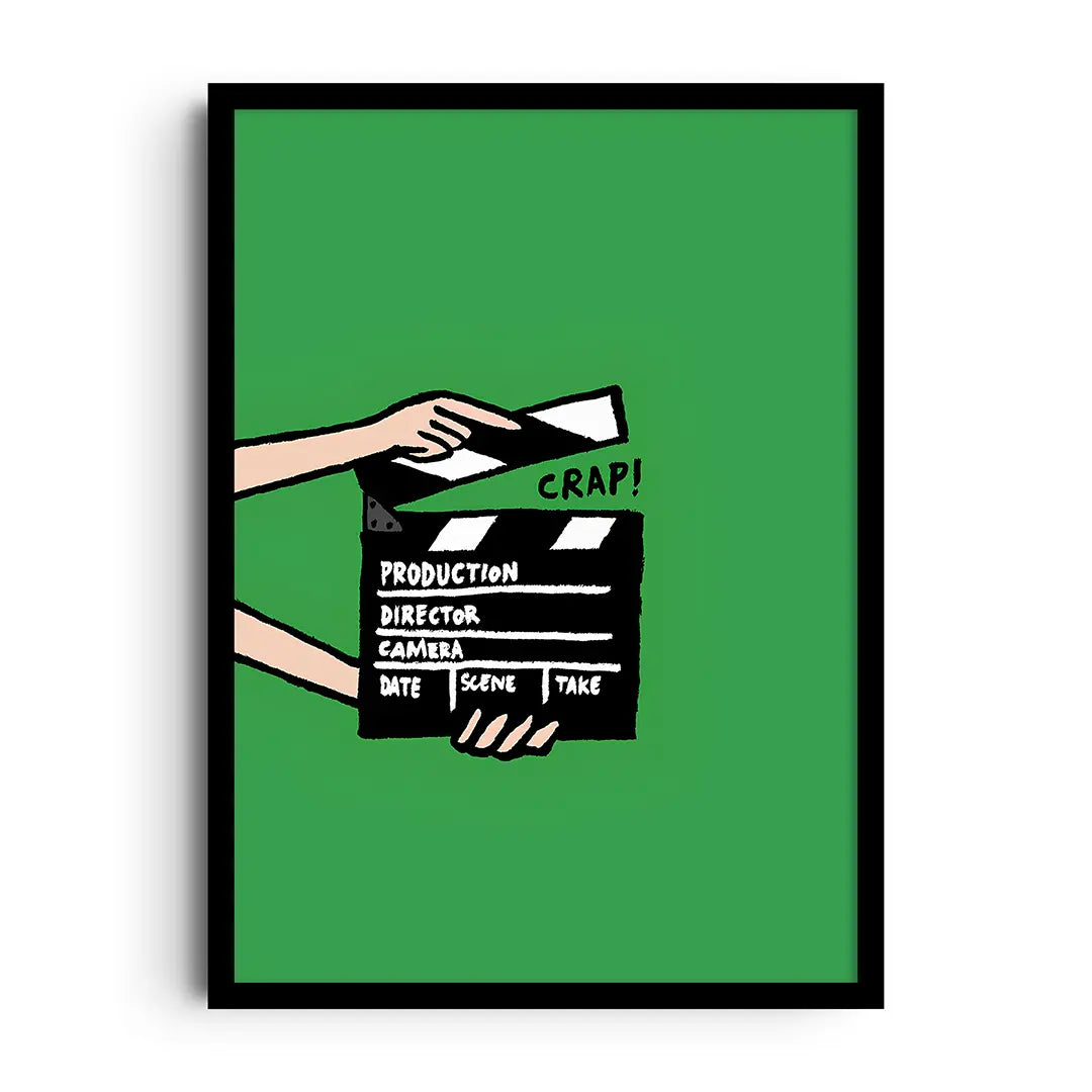 Snap Crap ACTION CRAP! — Framed Poster, 5 Sizes | LoudBorders – LoudBorders™