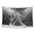 Ali Frazier tapestry and flag mockup