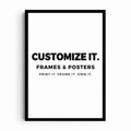 Customized Frames & Posters