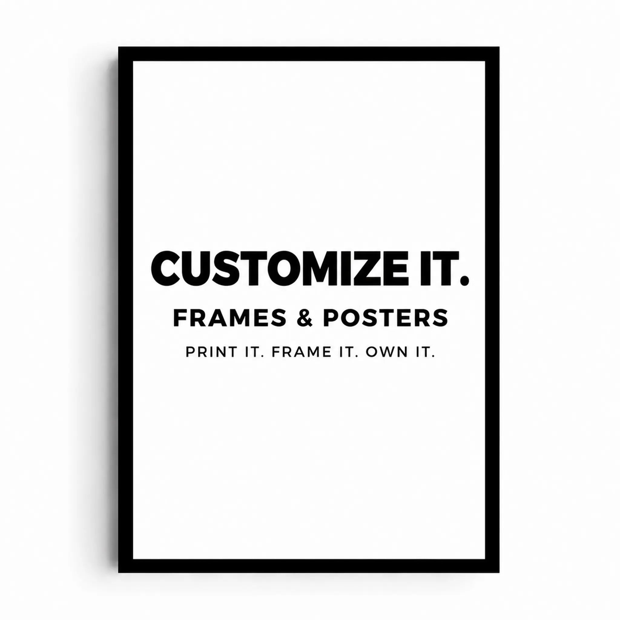 Customized Frames & Posters