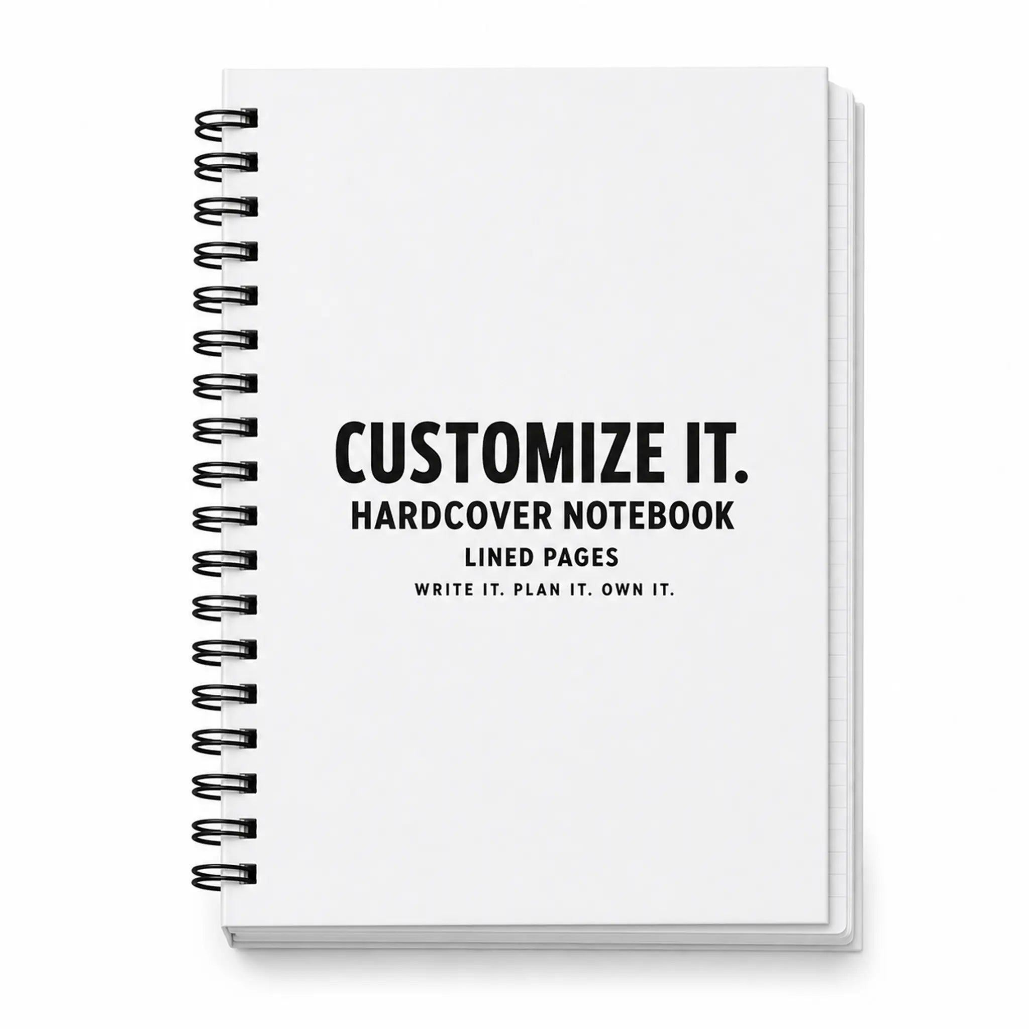 Customized Hardcover Notebook - Lined Pages