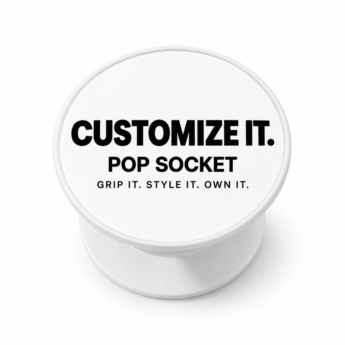 Customized pop socket — round phone grip with a printed 4.2 cm top disc