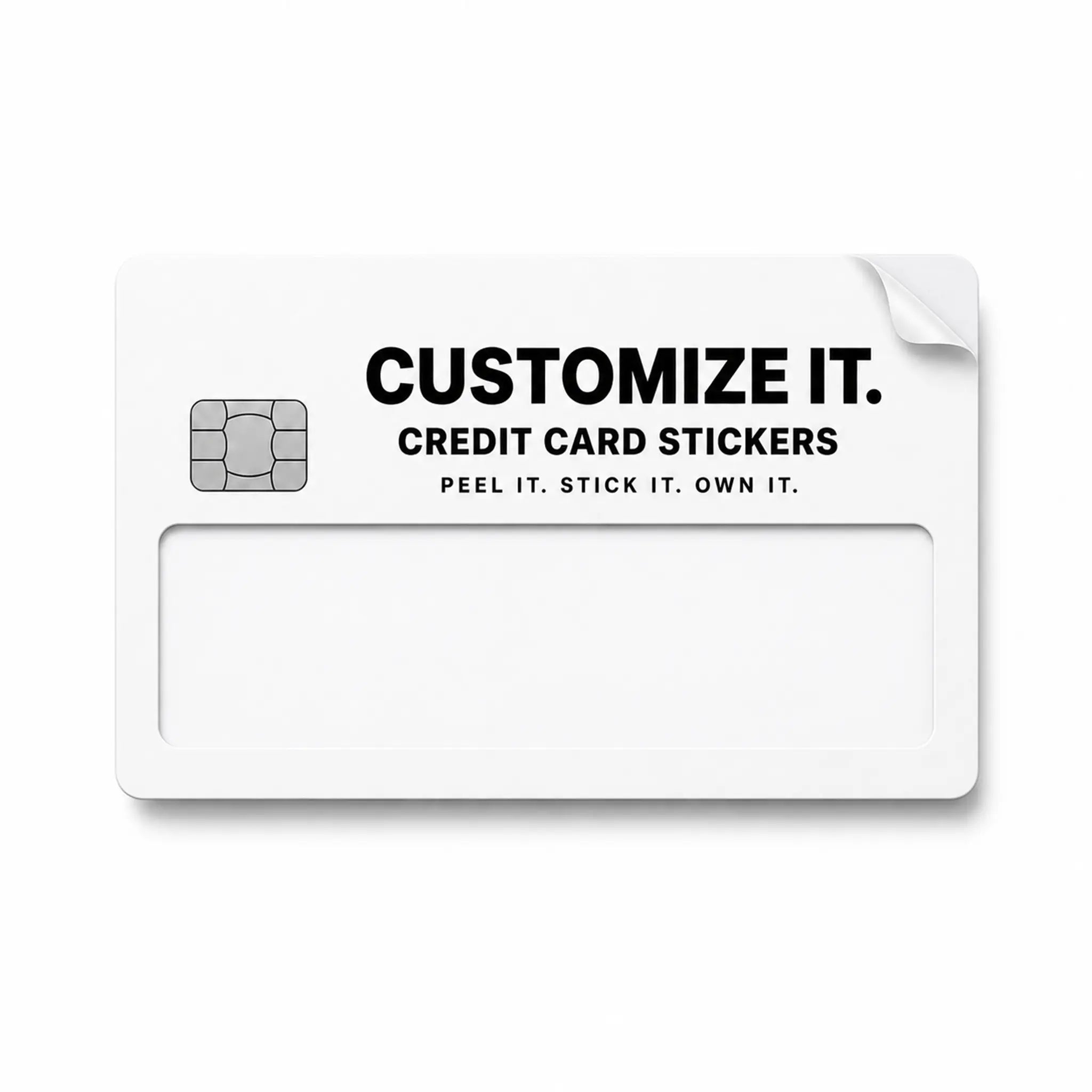 Customized Credit Card Stickers