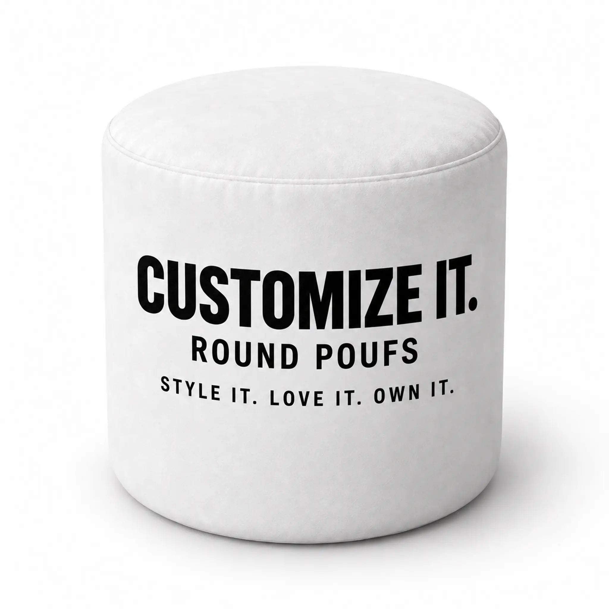 Customized Round Poufs