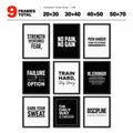 Discipline Wall | 9 Frames