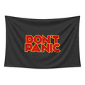Don't Panic tapestry and flag mockup