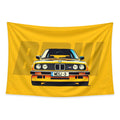 E30 Legend tapestry and flag mockup