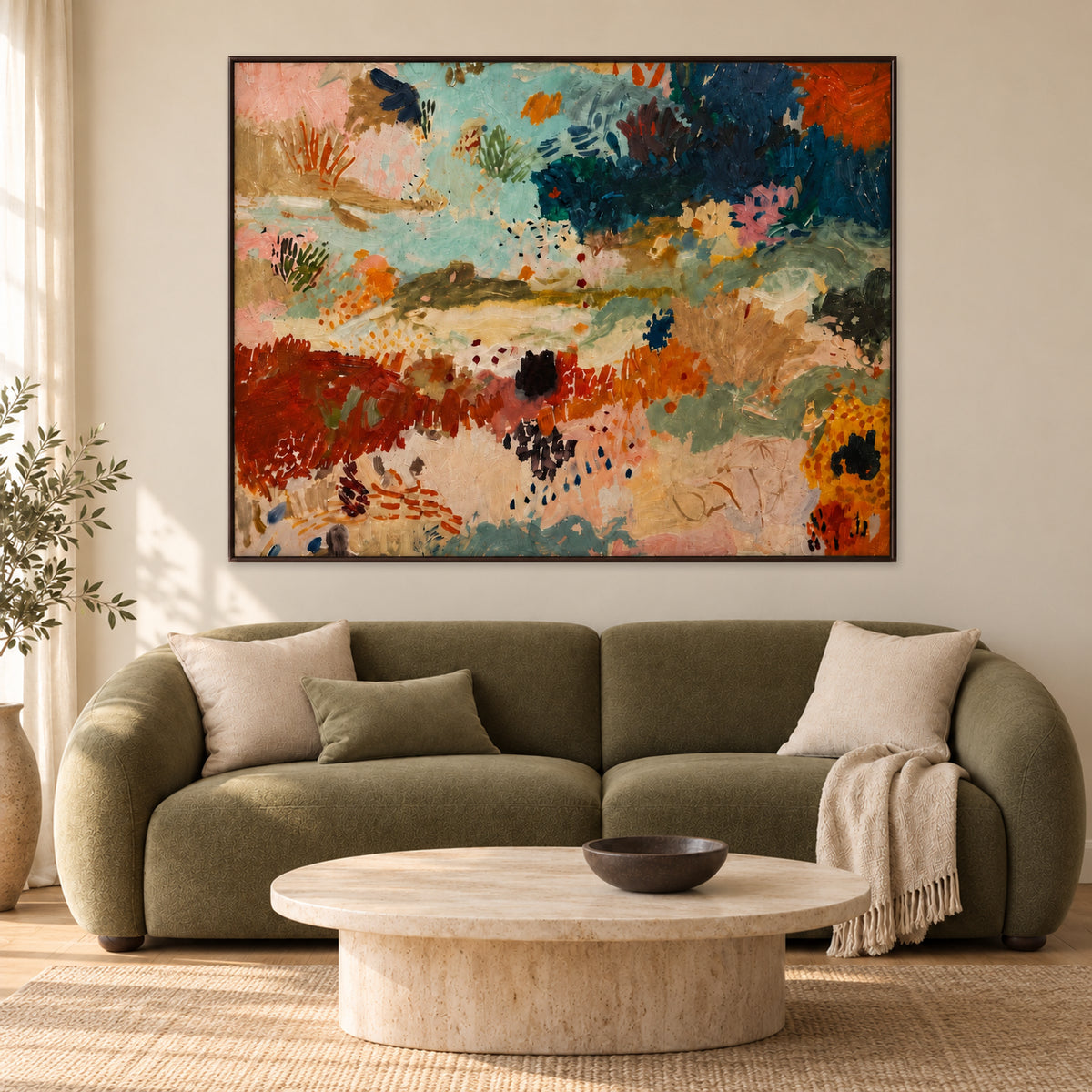 Earth & Tide – Framed Abstract Art