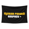 GTA Respect+ tapestry and flag mockup