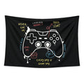 Gamepad Chaos tapestry and flag mockup