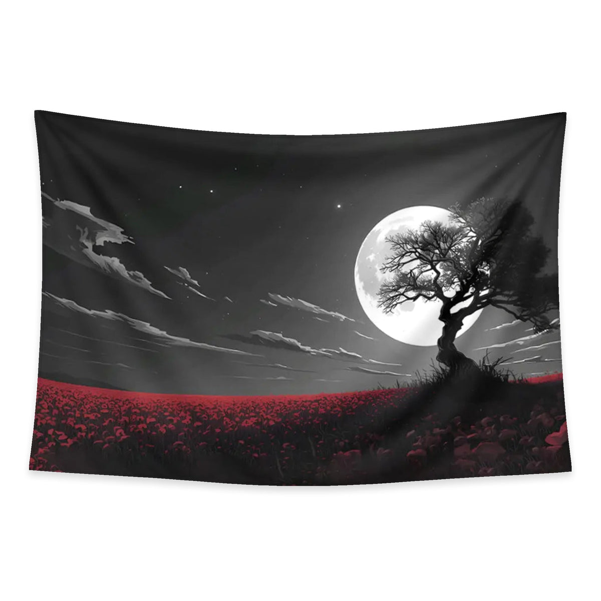 Gothic Night tapestry and flag mockup