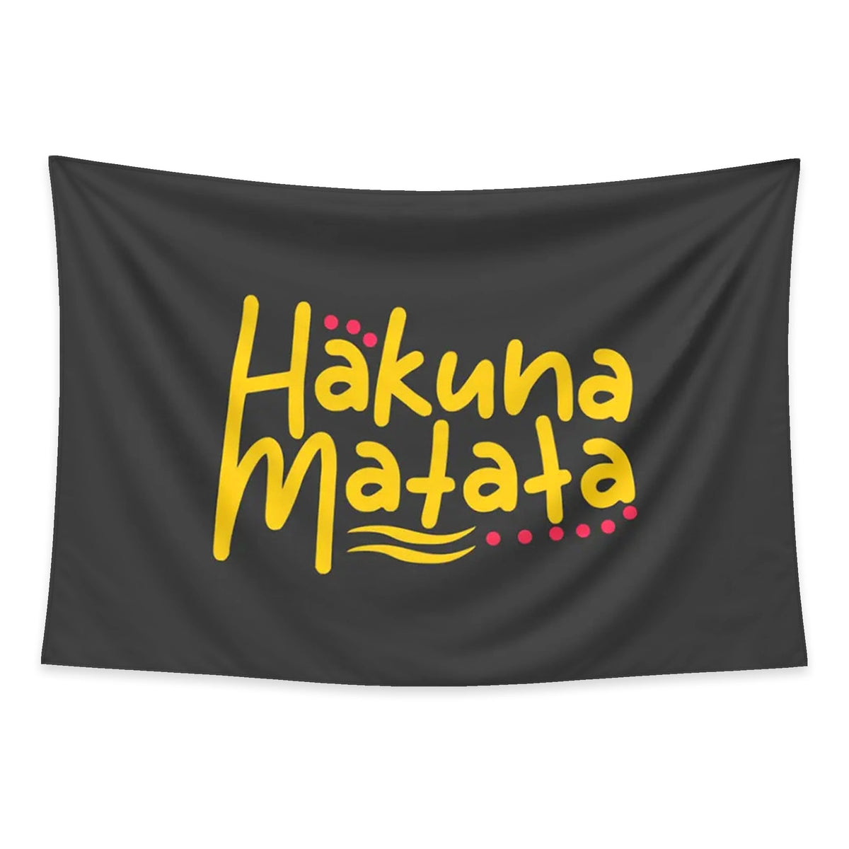 Hakuna Matata tapestry and flag mockup