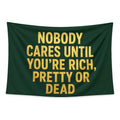 Harsh Truth tapestry and flag mockup
