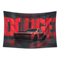 Hellcat Fury tapestry and flag mockup
