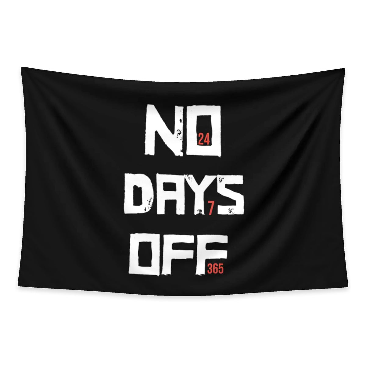 Hustle Nonstop tapestry and flag mockup