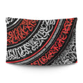Abstract ink splashes and rebellious graffiti-inspired strokes layered into a bold urban composition — LoudBorders wall tapestry.