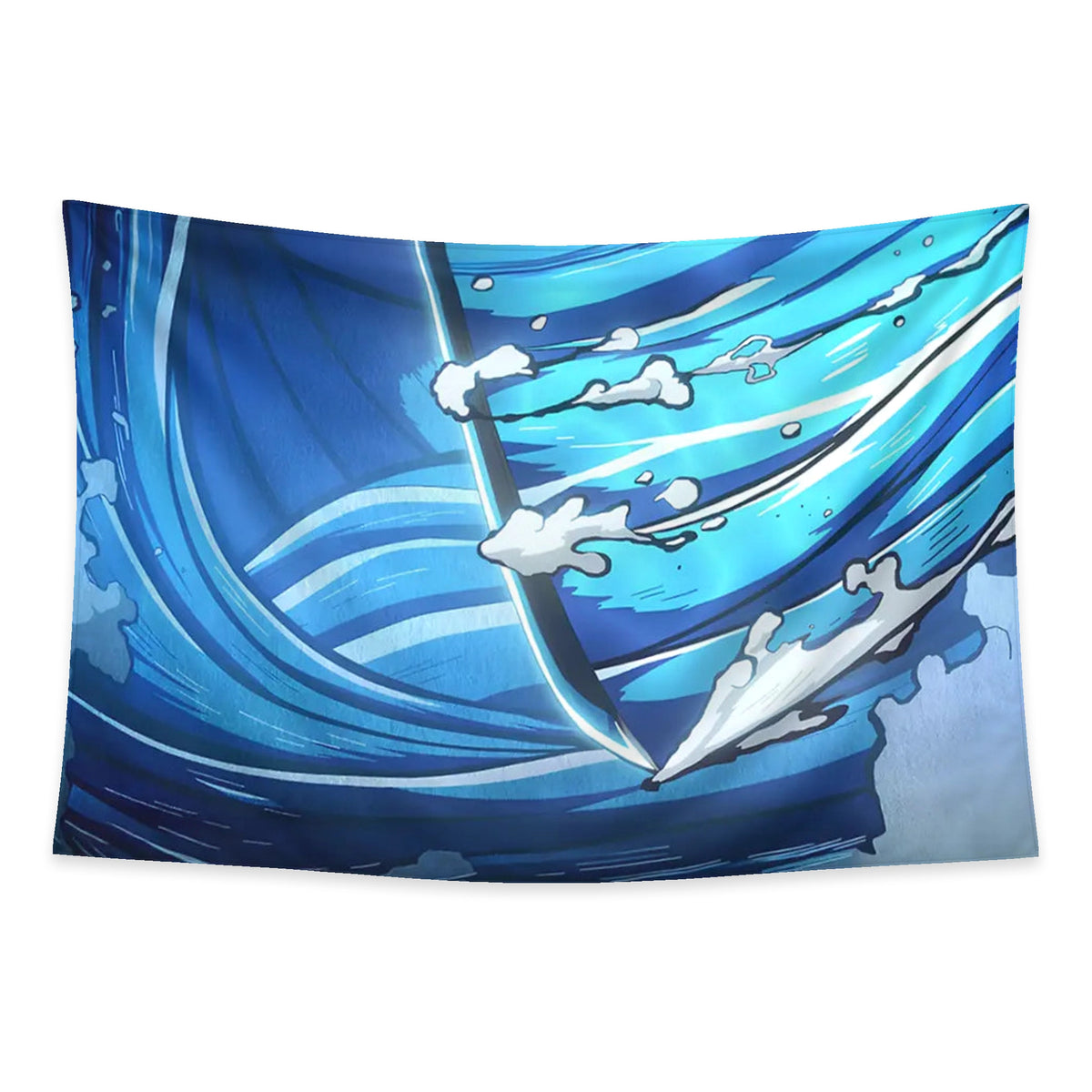 Kimetsu Yaiba tapestry and flag mockup