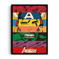 LEGENDS UNITED — A bold tribute composition with legendary energy, framed wall art poster