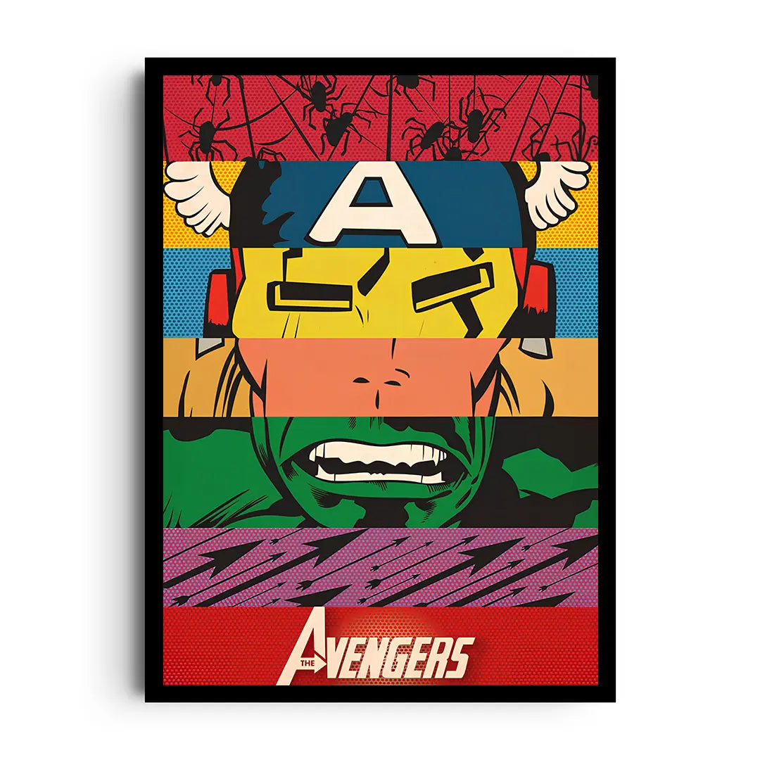 LEGENDS UNITED — A bold tribute composition with legendary energy, framed wall art poster