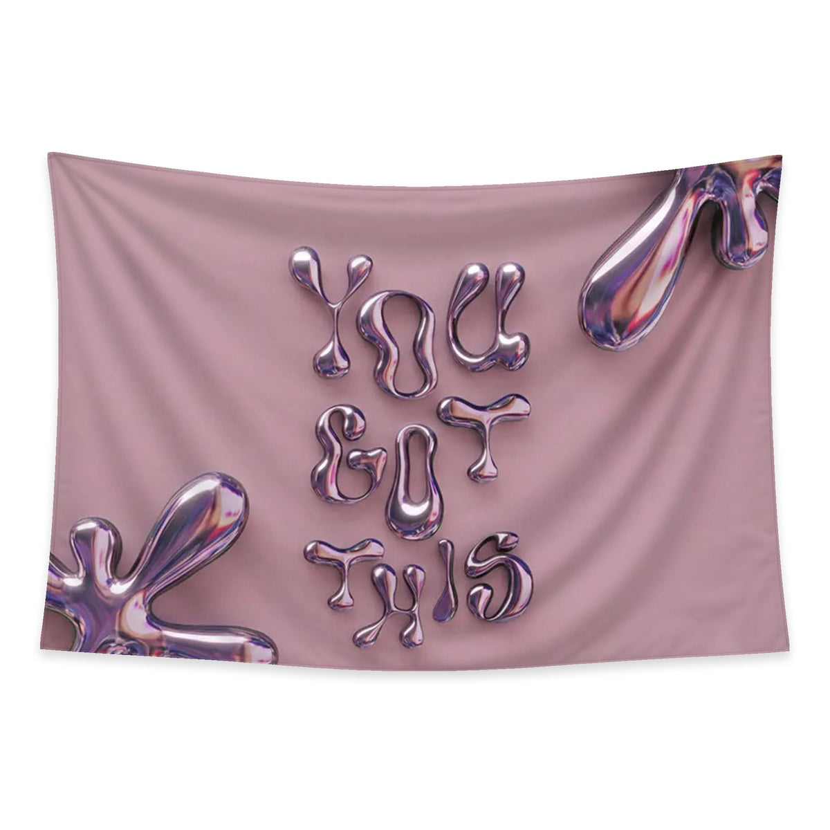 Liquid Confidence tapestry and flag mockup