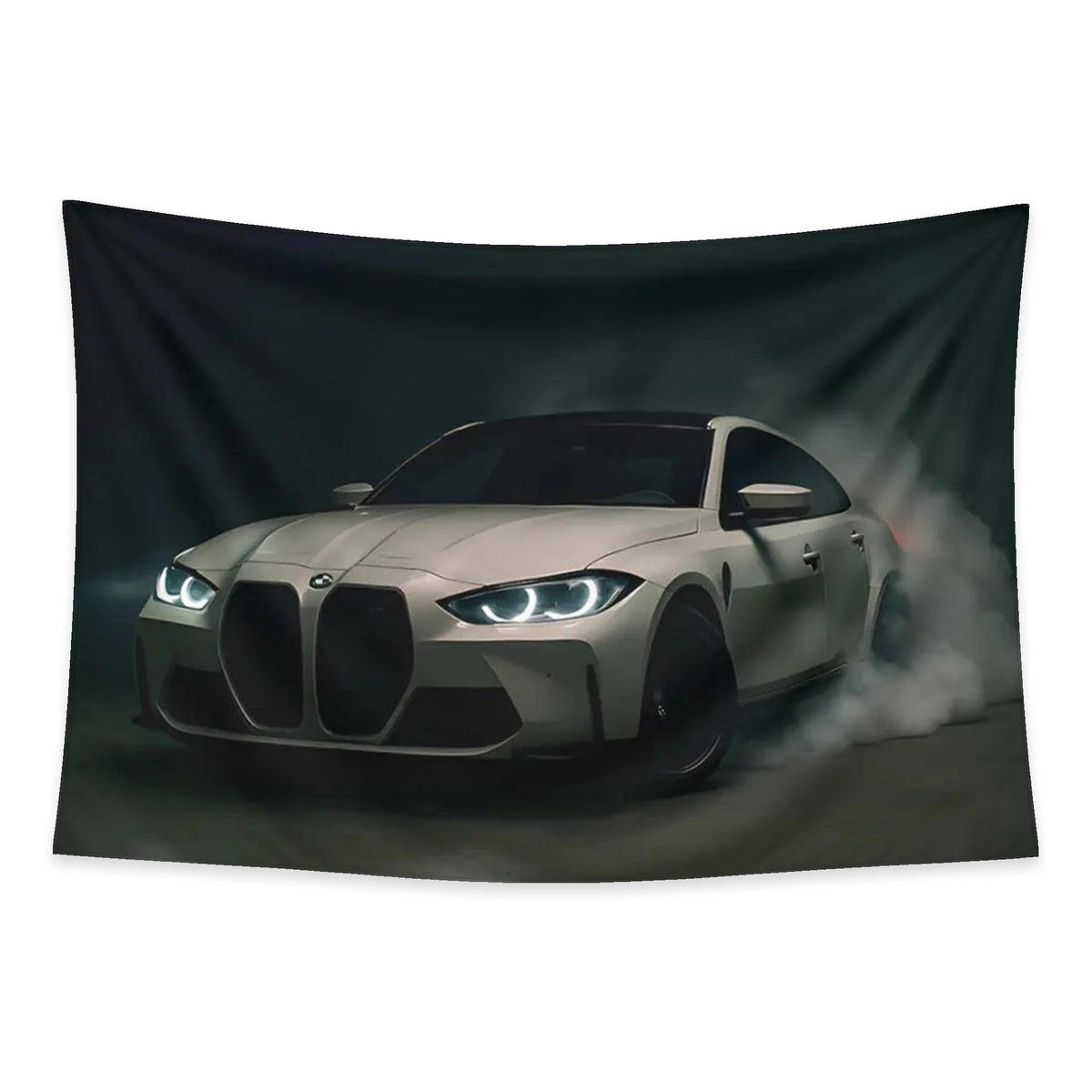 M4 Ghost tapestry and flag mockup