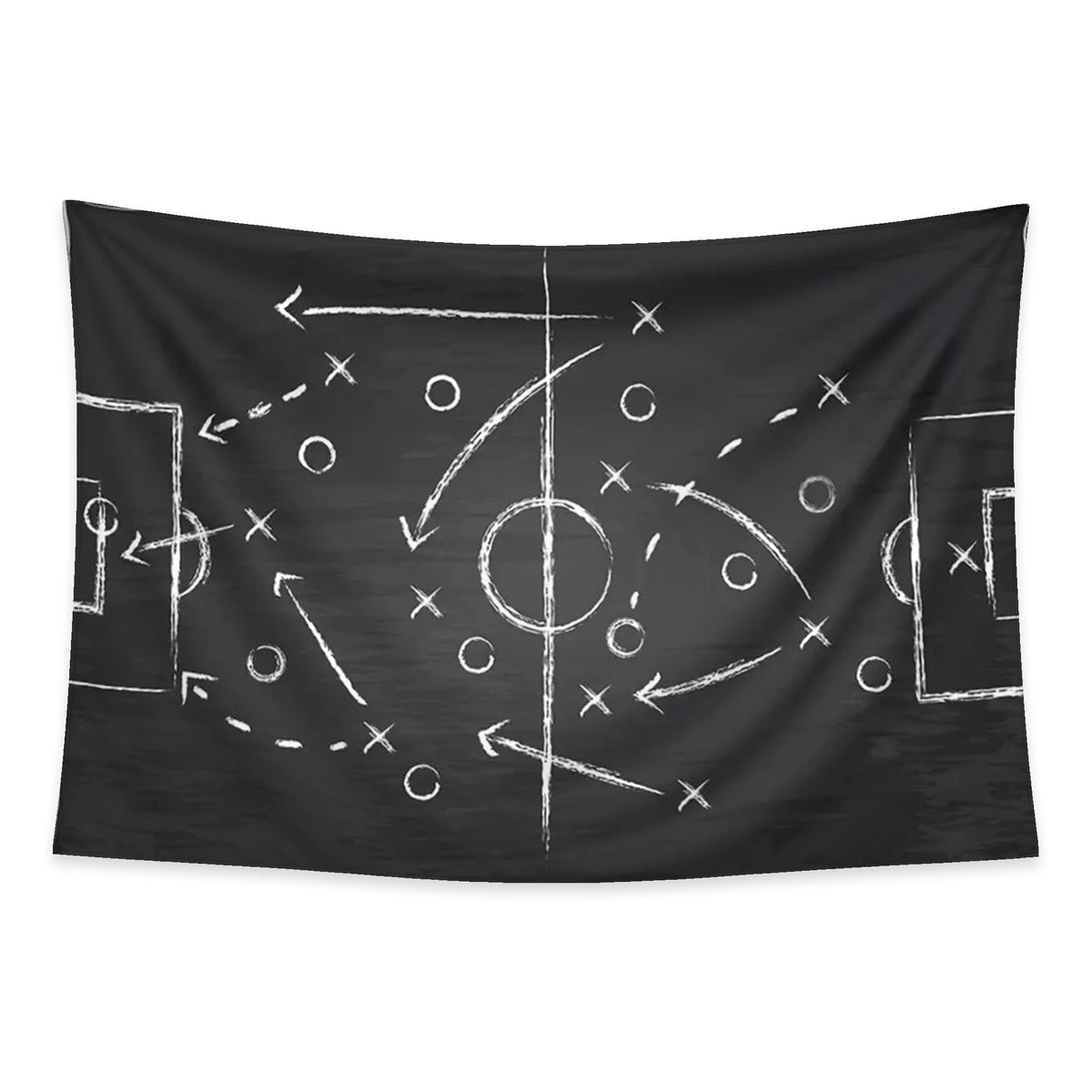 Match Tactics tapestry and flag mockup