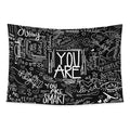 Mirror Talk tapestry and flag mockup
