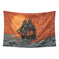 Pirate Voyage tapestry and flag mockup