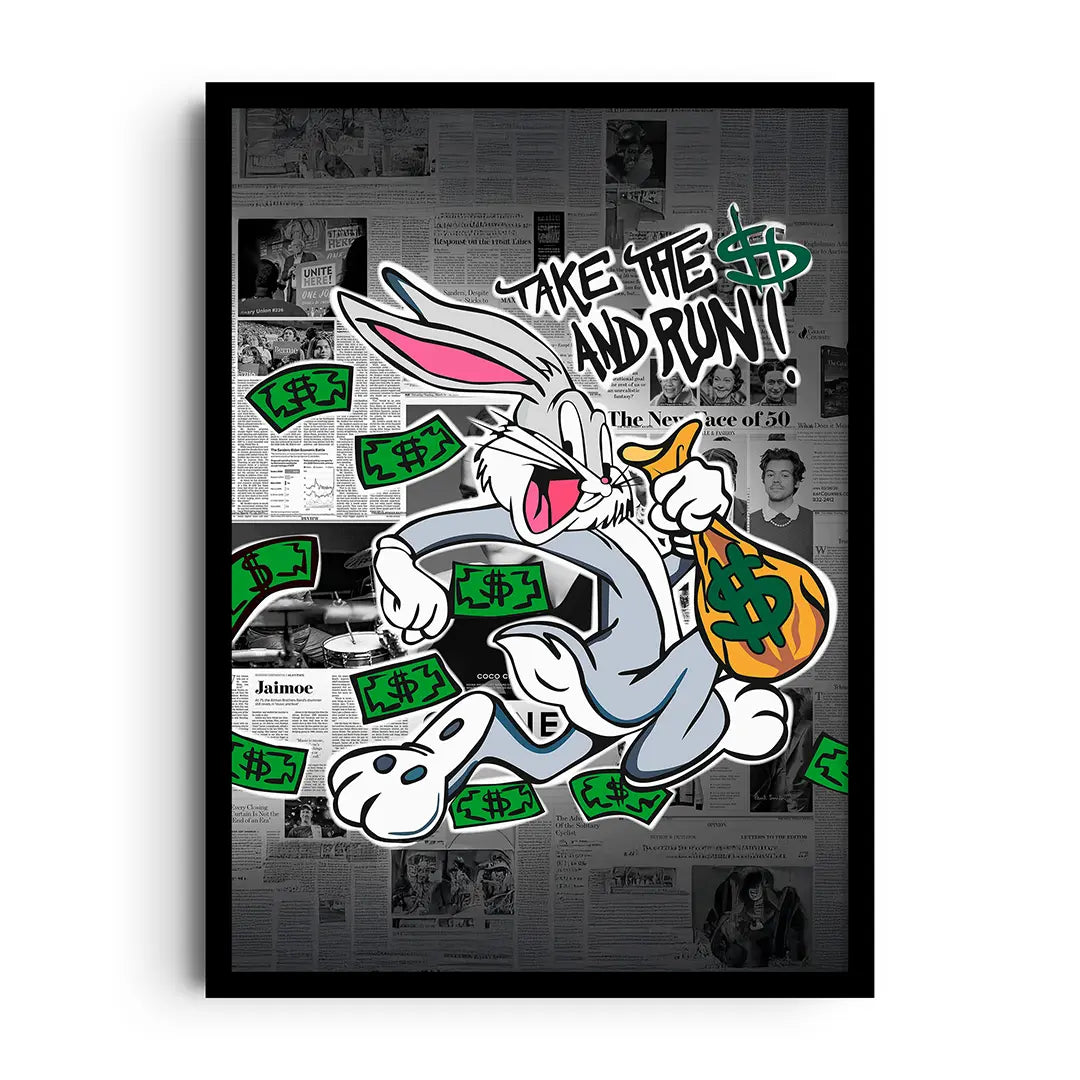Rabbit Rish RABBIT RICHES — Framed Poster, 5 Sizes | LoudBorders – LoudBorders™
