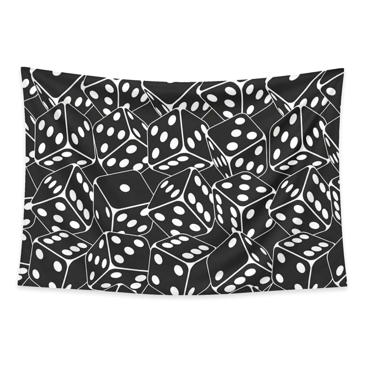 Roll Dice tapestry and flag mockup