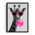 TALL VIBES — A playful tall-standing character with sunny attitude, framed wall art poster