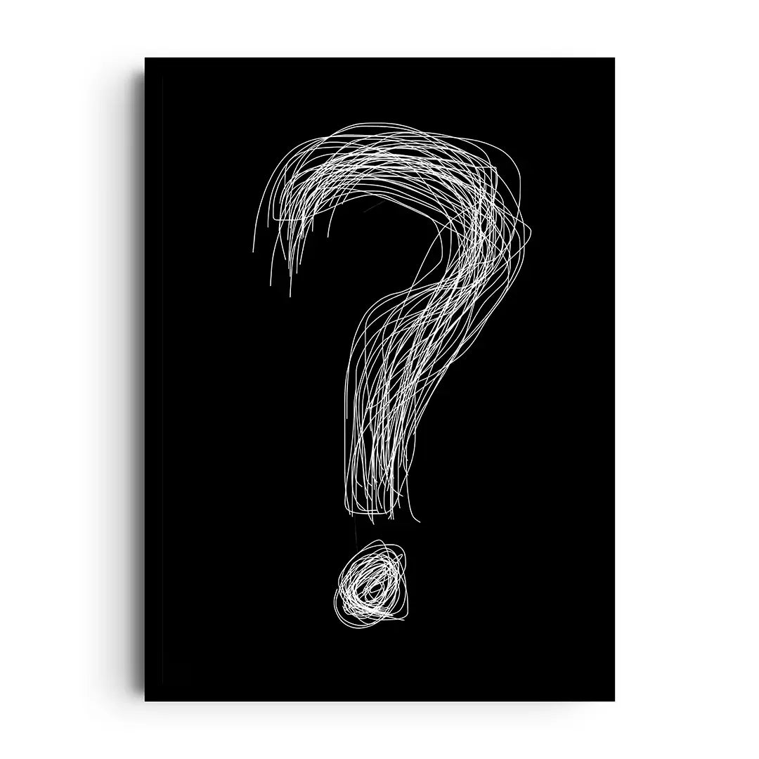 UNKNOWN — Mysterious minimal artwork, framed wall art poster