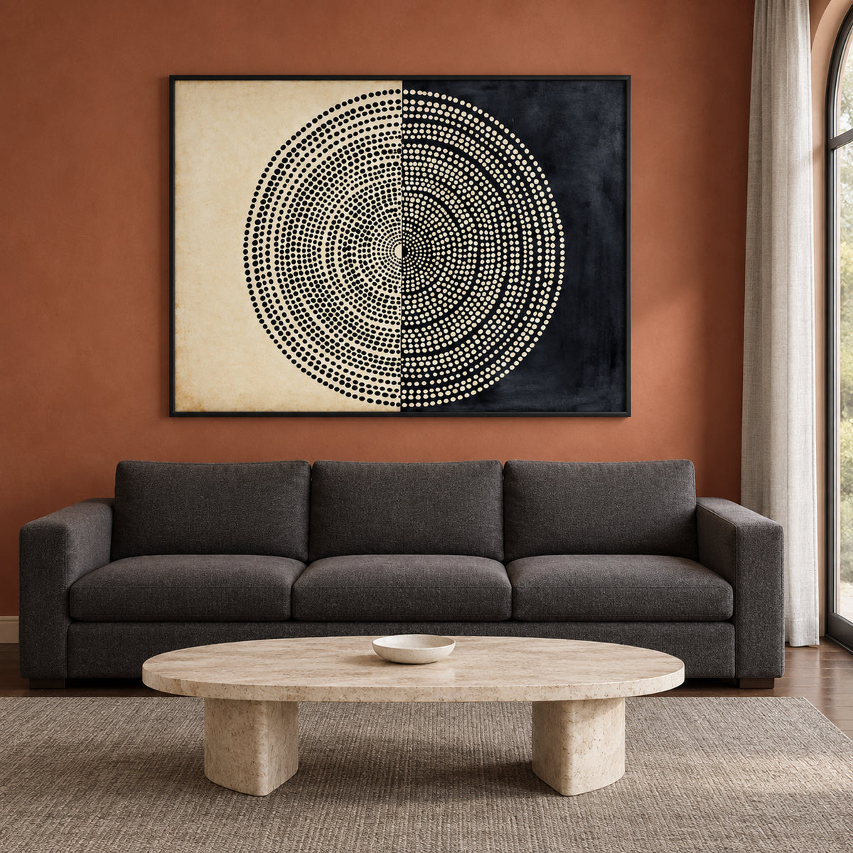 Midnight Orbit — Black Framed Wall Art