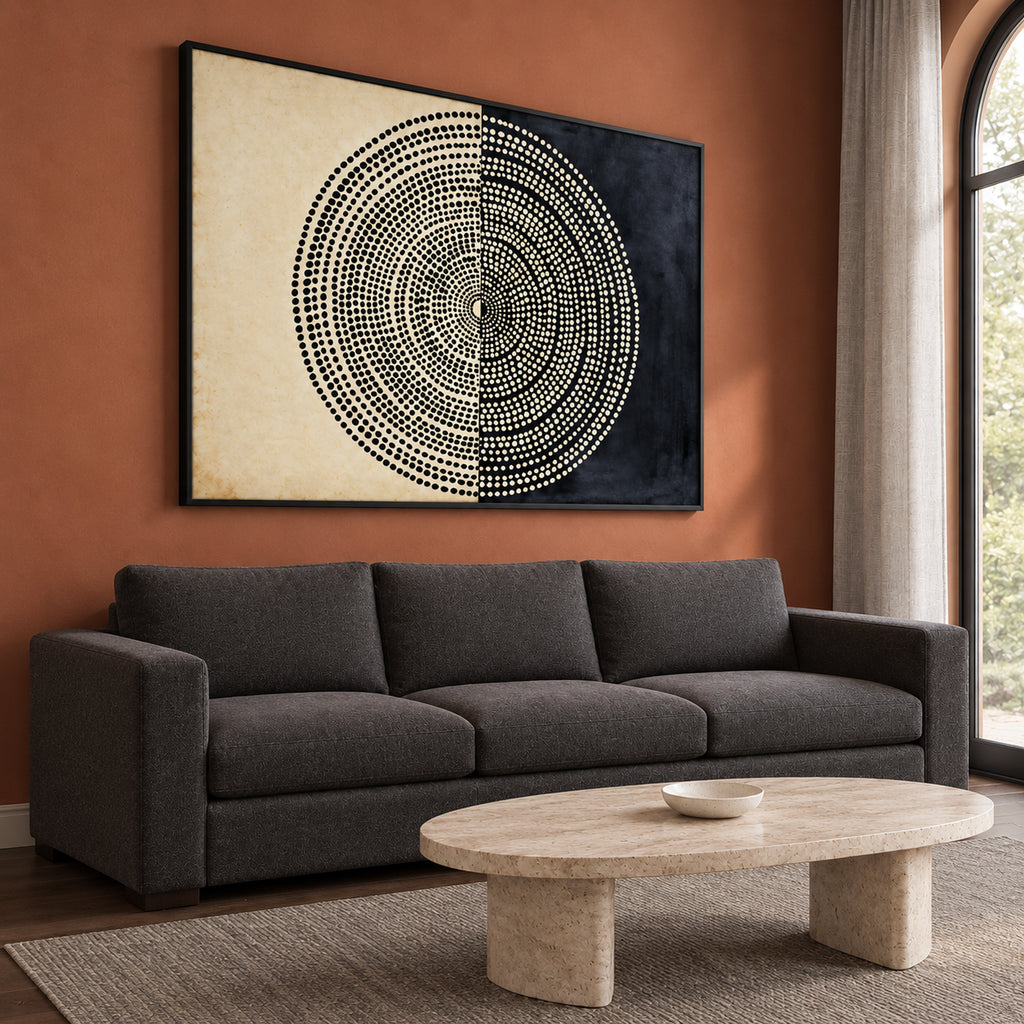 Midnight Orbit — Black Framed Wall Art