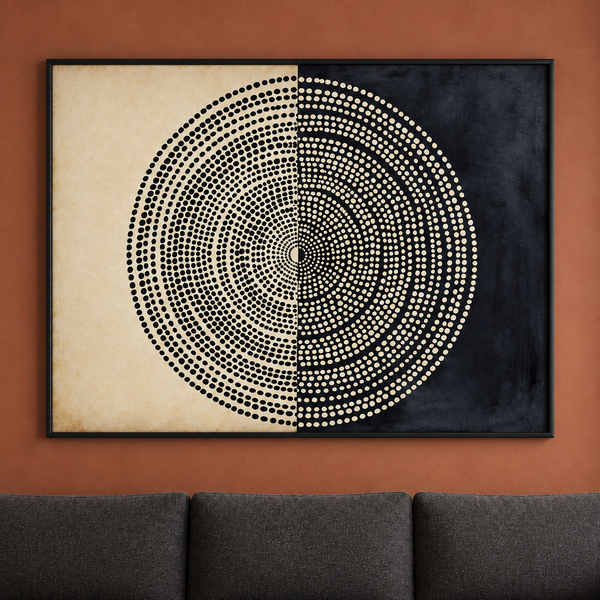Midnight Orbit — Black Framed Wall Art