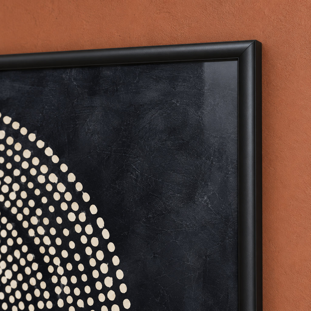 Midnight Orbit — Black Framed Wall Art