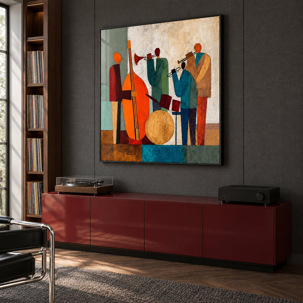 The Amber Quartet — Framed Wall Art