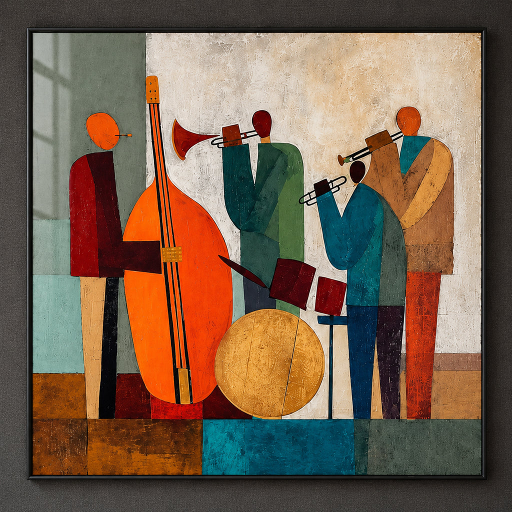 The Amber Quartet — Framed Wall Art