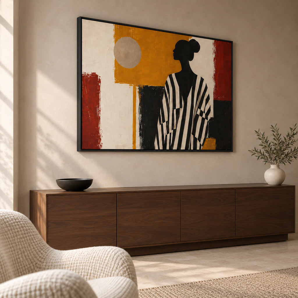 The Ochre Muse — Black Framed Wall Art