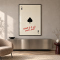 The Optimist’s Ace — Black Framed Wall Art
